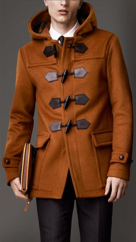 burberry mens pea coat|burberry duffle coat men's.